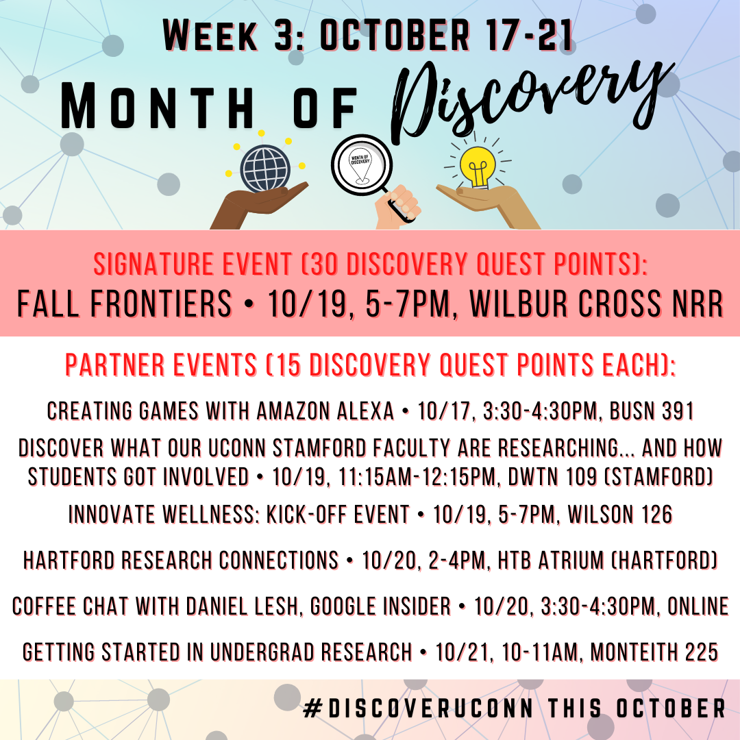 Week 3: Month of Discovery